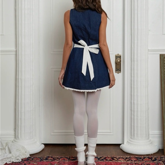 Fait Par Foutch ADRIENNA DRESS - DENIM - Picture 4 of 5